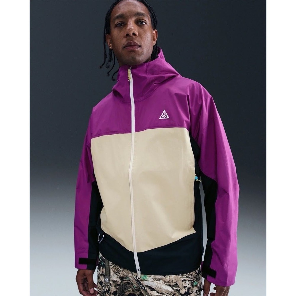Mens Size S Nike ACG Morpho Storm-FIT ADV Rain Jacket Hooded Full Zip HJ2687-505